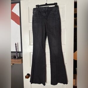 Women's Black Flared American eagle Jeans